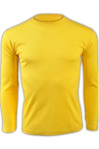 SKT211 printstar 鮮黃色165長袖男裝T恤 00101-LVC 來款訂製活力彩色純色T恤 團體制服T恤 T恤專門店  T恤價格